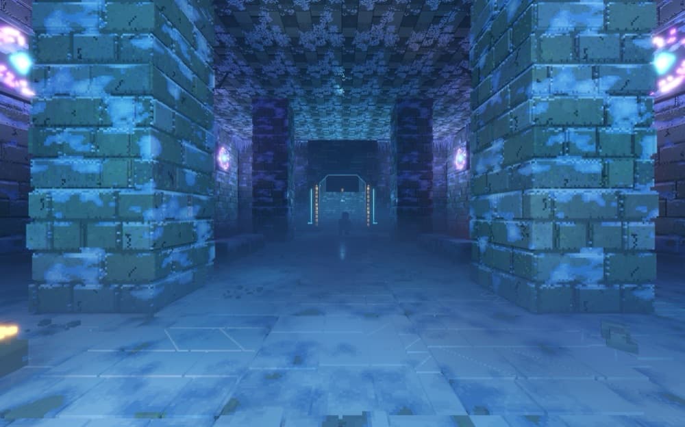 Frozen blue halls of the Reliquary